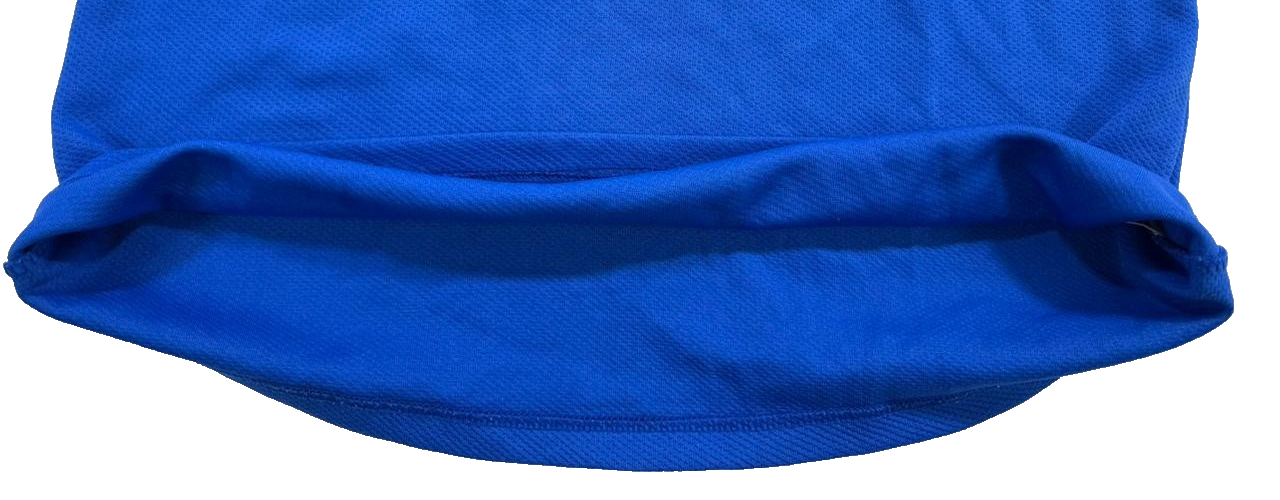 Nike Men's Blue Embroidered Spell Out Swoosh Logo T-Shirt Athletic Sports Size M
