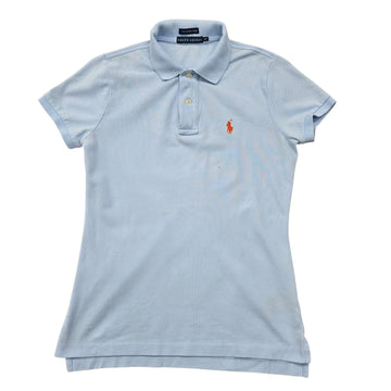 RALPH LAUREN Women's Sky Blue Skinny Polo S/P