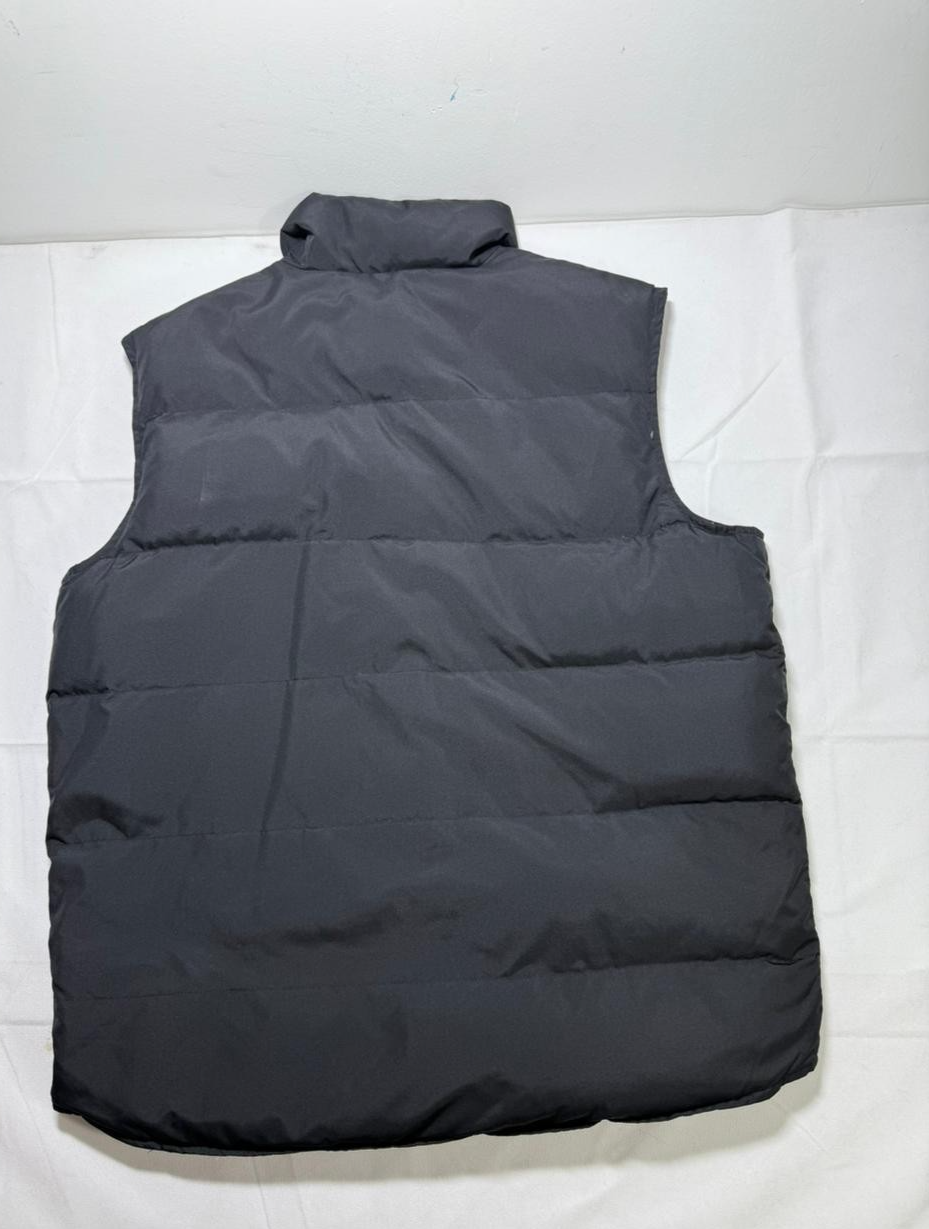 Fila - Sleeveless Full Zip Up Puffer Vest Jacket Black - Xl