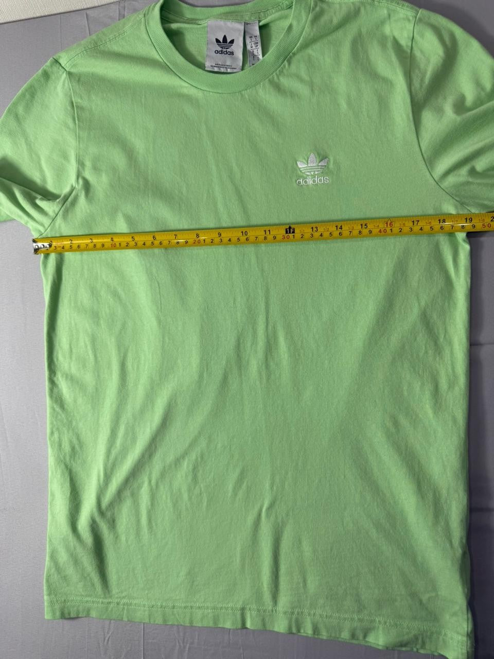 Adidas Originals Men's Green T-Shirt Trefoil Logo Short Sleeve Tee Small