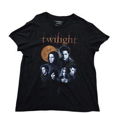 Twilight Saga Women's Black Bella Edward Movie Poster Tee L