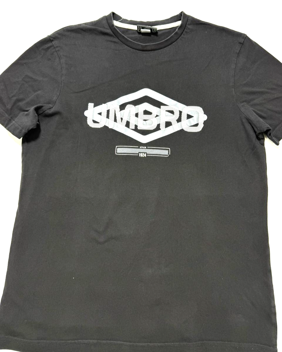 Black Umbro Graphic T-Shirt - Size M