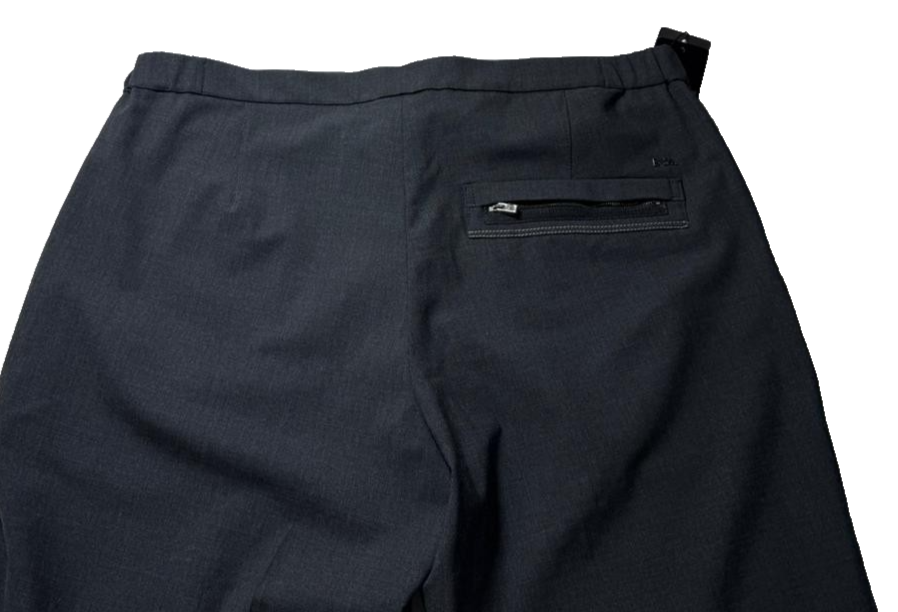 Emporio Armani Men's Gray Tailored Pants | Slim Fit Zip Ankle | Size 54