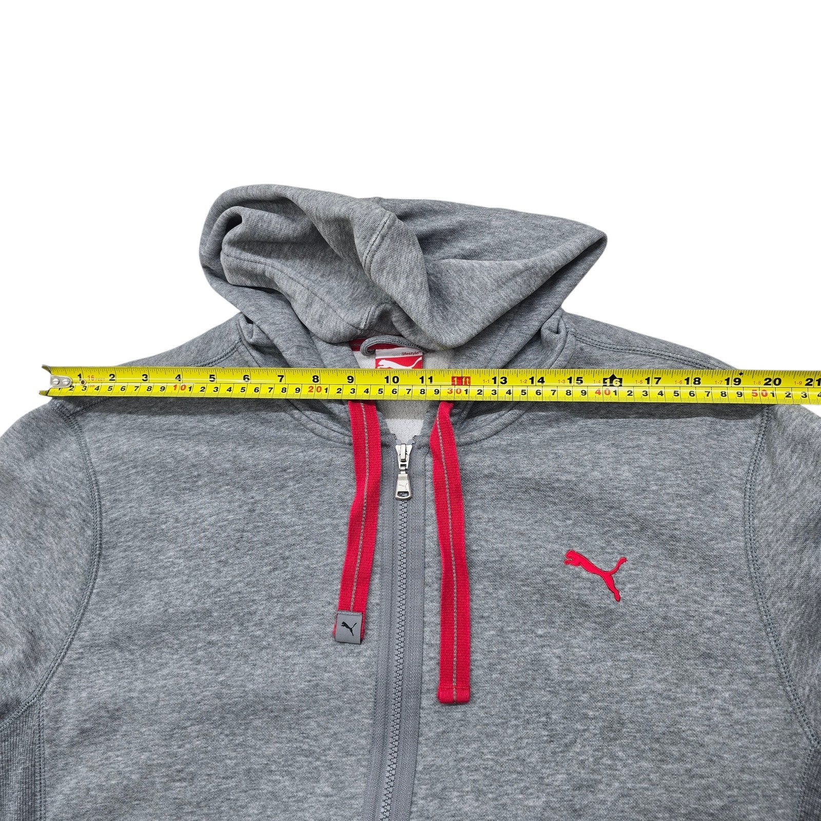 Puma Men Gray Hoodie size L product image 5