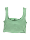 Sinsay Women's Green Tank Top – Size L, Sleeveless