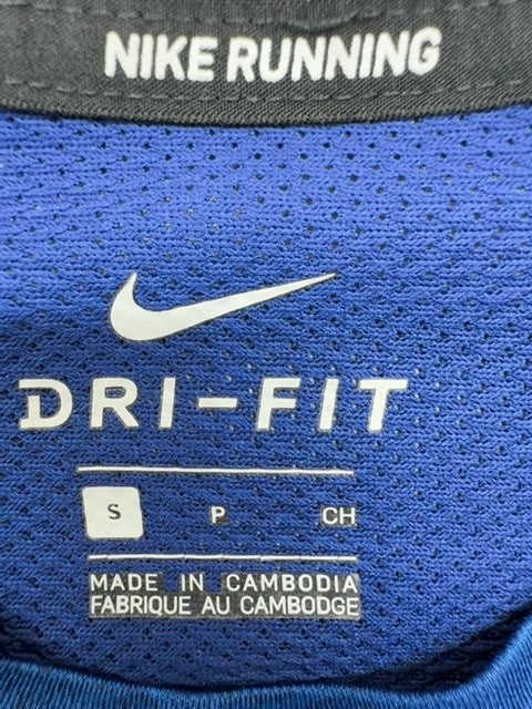 Nike Men's S Blue Dri-FIT Running T-Shirt Short Sleeve