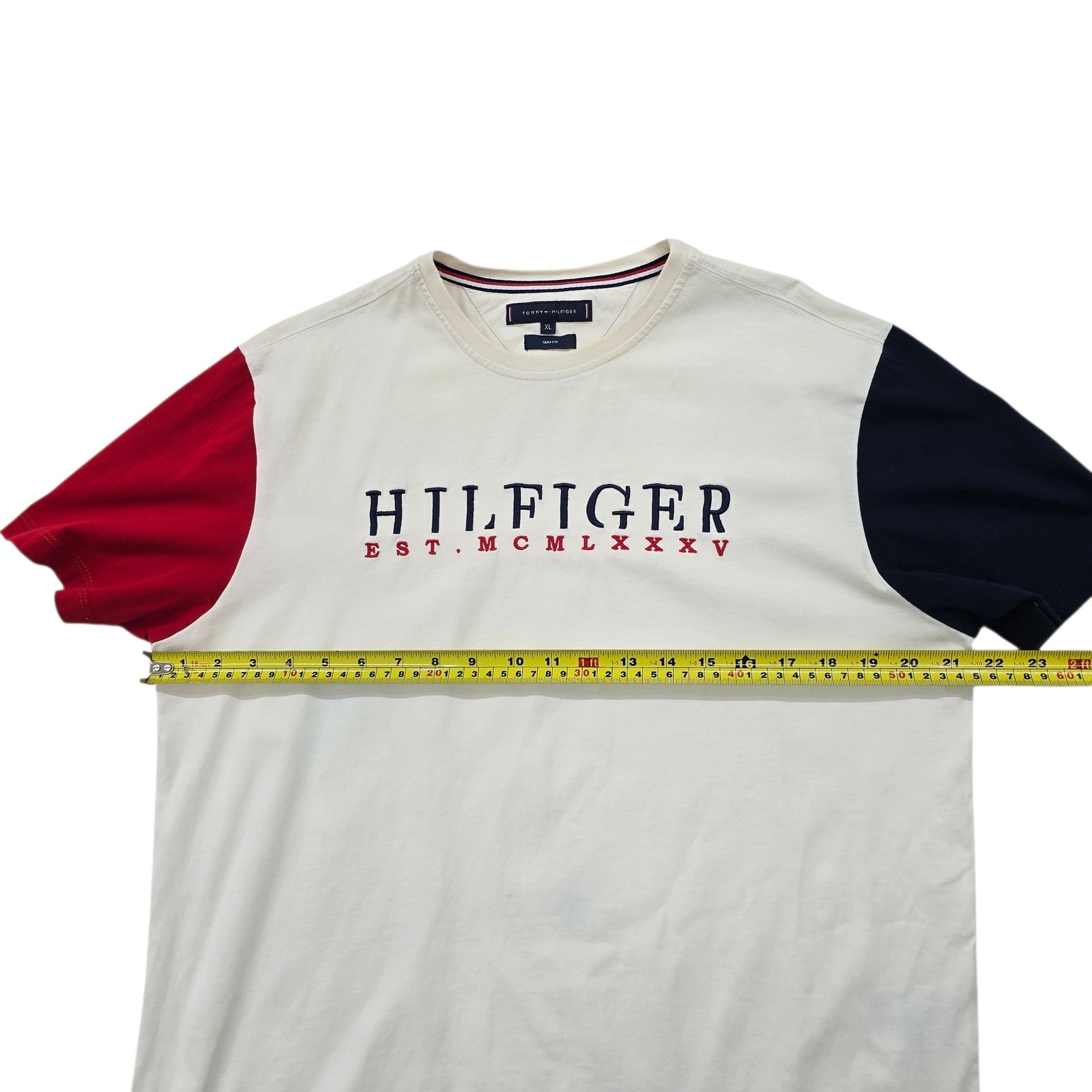 Tommy Hilfiger Men White T-Shirt size XL product image 7