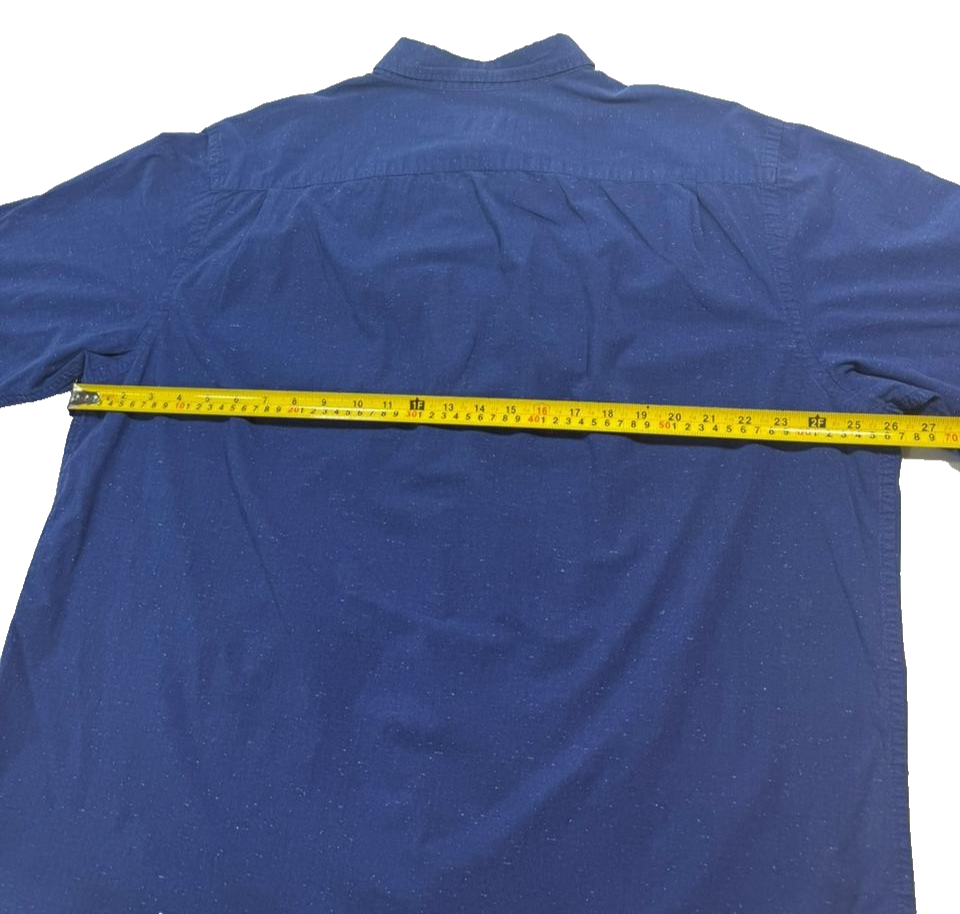 Old Navy Men's Royal Blue Classic Shirt Regular Fit Long Sleeve Button Down XXL