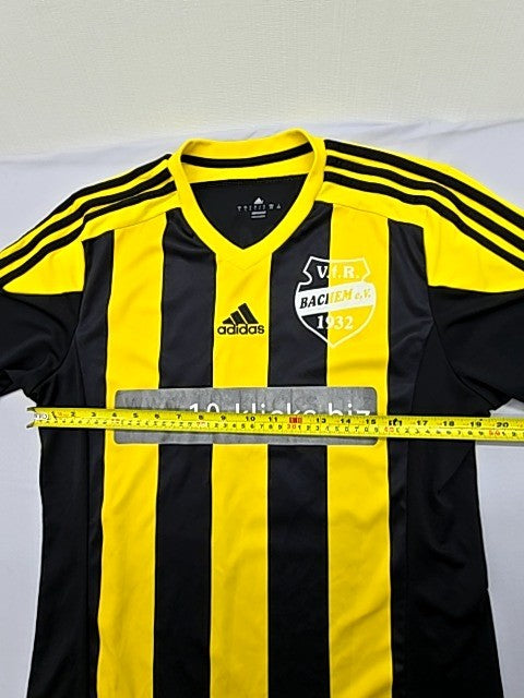 Adidas Men's Black/Yellow Striped Soccer Jersey(#8) L Climacool