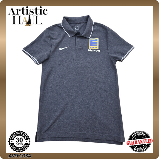 Nike Men's Gray Polo Shirt – Size S, Short Sleeve – Ref 11204