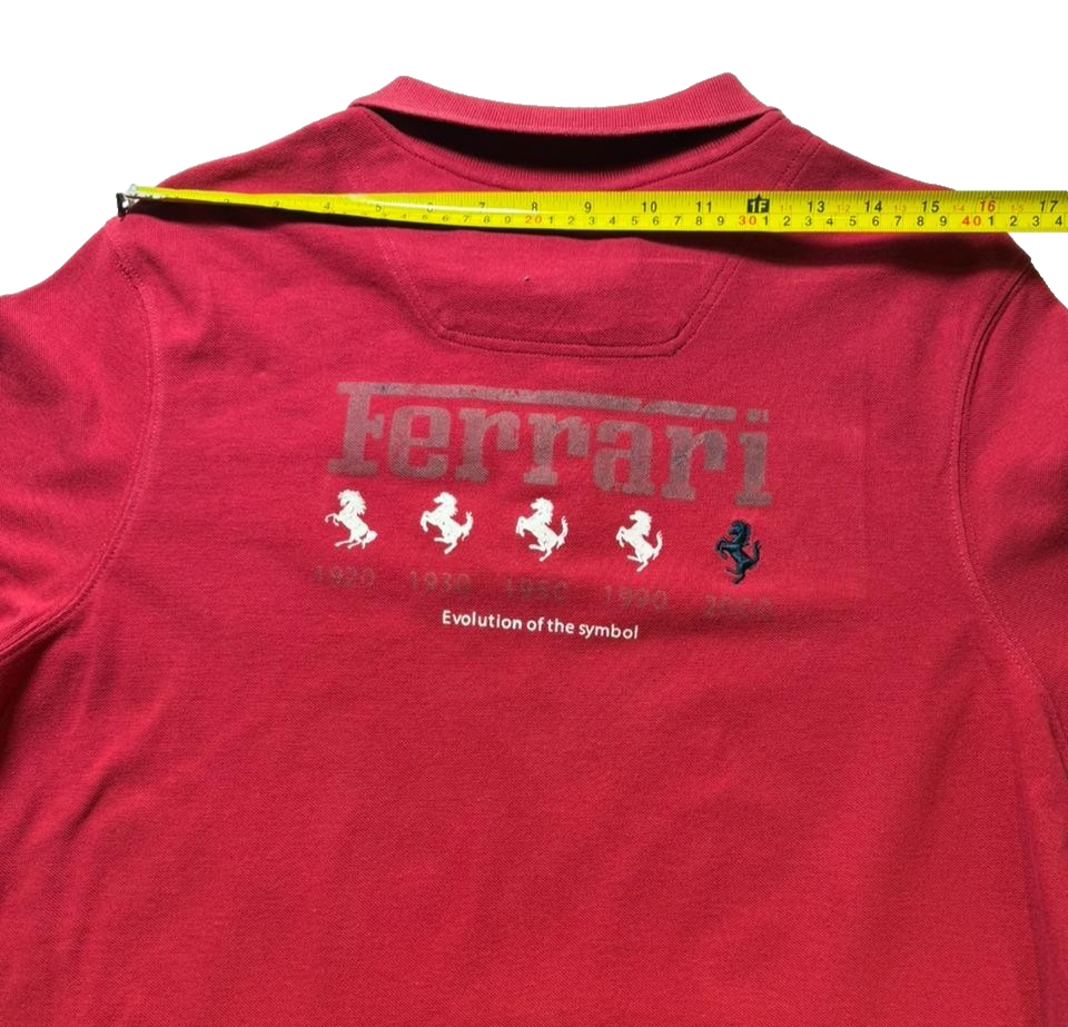 Ferrari Men's Red Short Sleeve Polo Shirt Size XL