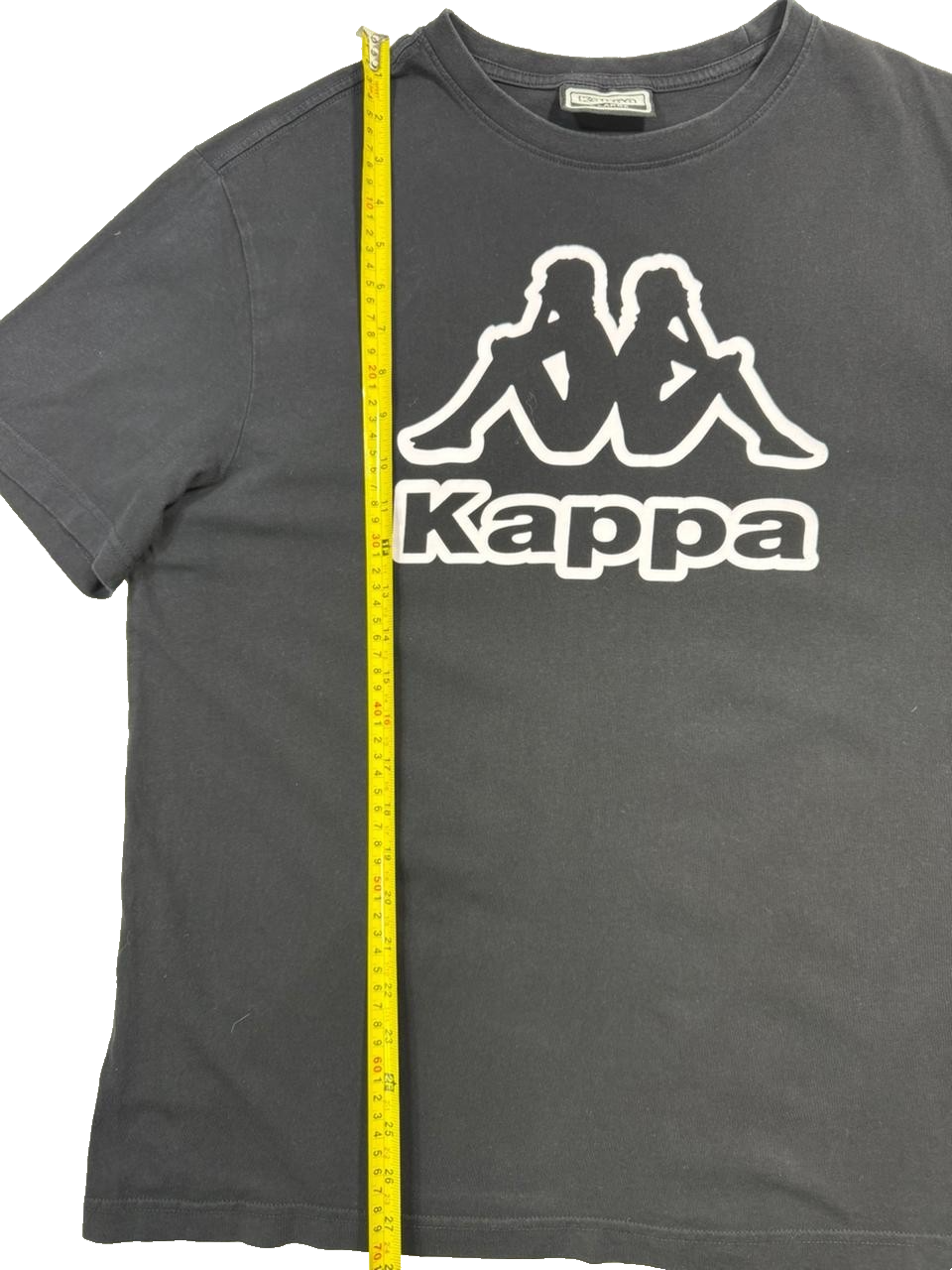 Black Kappa Authentic Logo T-Shirt - Size XL
