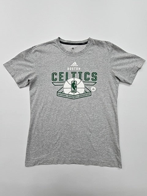 Adidas Unisex Boston Celtics Gray Basketball T-Shirt Women's S