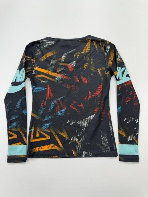 Nike Dri-FIT Women Black Long Sleeve Graphic T-Shirt Size M