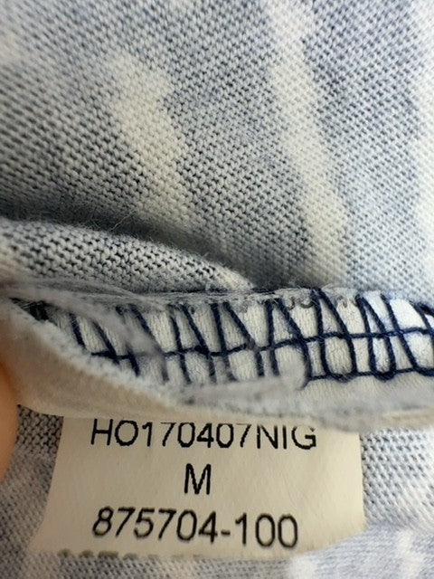 Nike Women's Navy Blue White Striped T-Shirt Size M Relaxed Fit