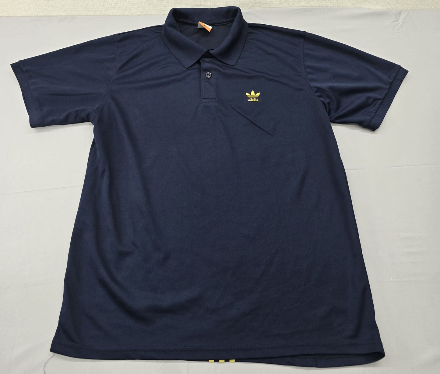 Adidas Men's Navy Polo Shirt XL Short Sleeve Button-Down