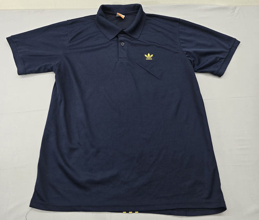 Adidas Men's Navy Polo Shirt – Size XL, Short Sleeve