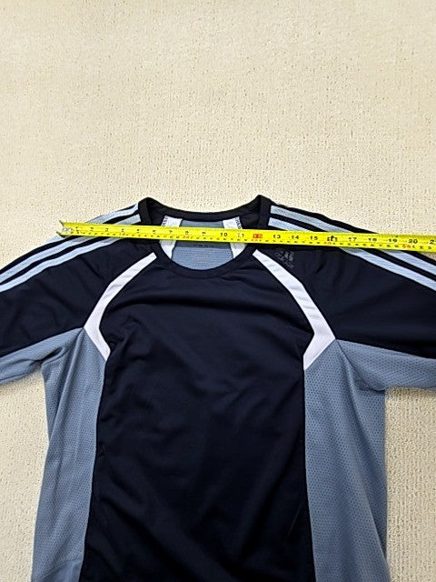 Adidas Men's Black 3 Stripes Long Sleeve Crewneck T-Shirt Size L