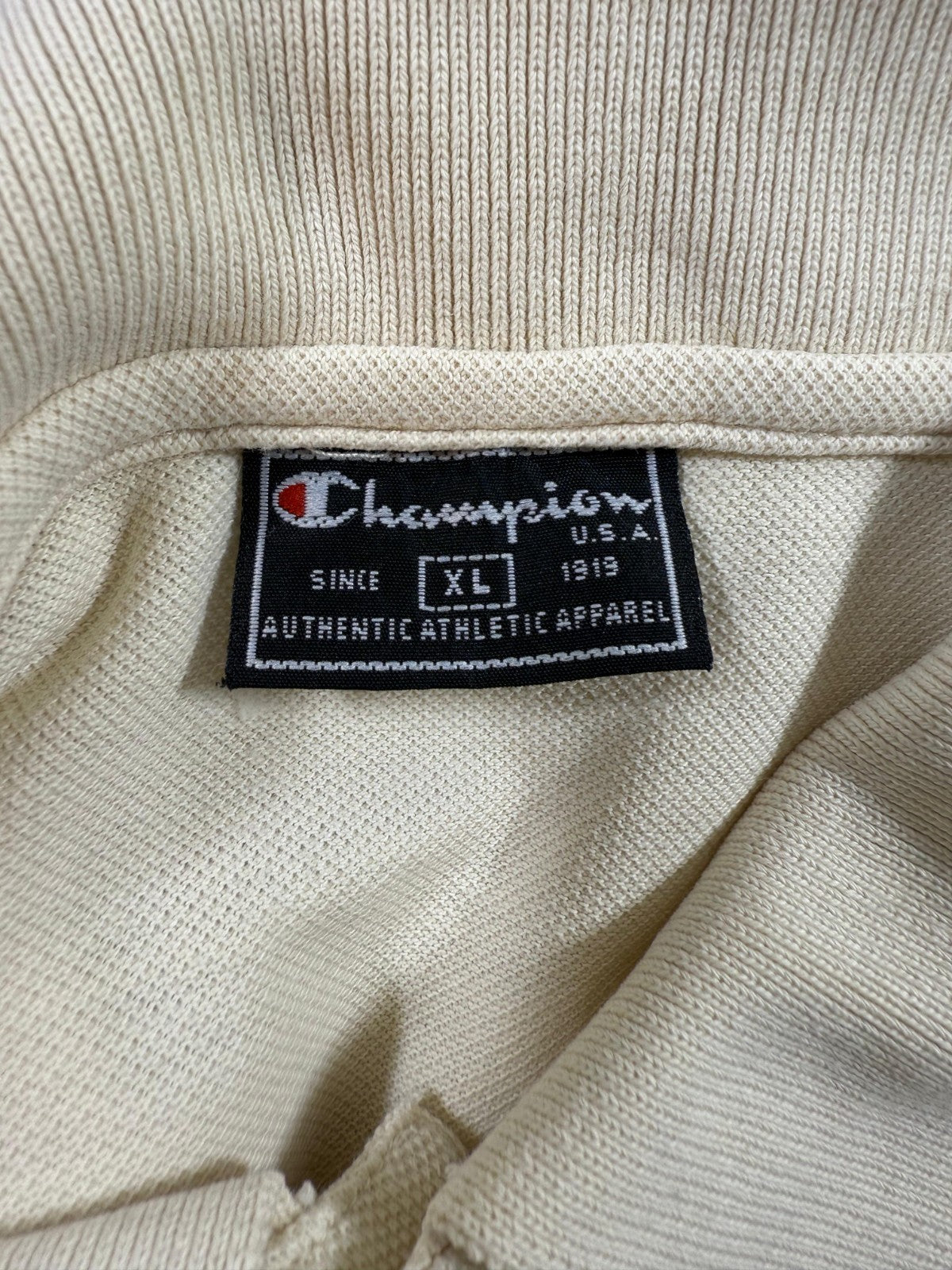 Champion Polo Shirt Beige, Size XL