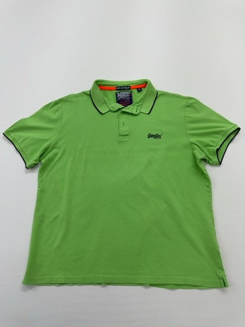 Superdry Men Green Polo Shirt size 2XL product image 1