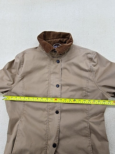 Barbour Women's Olive Waxed Cotton Tailored Jacket Size 16