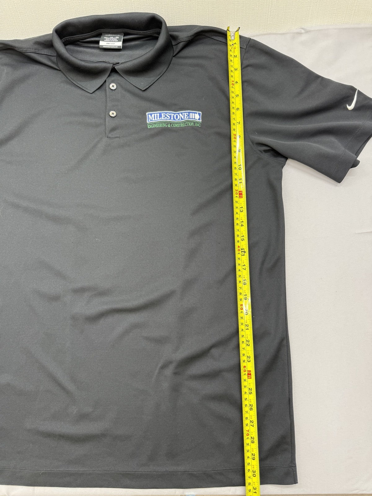 Nike Men's XL Black Dri-FIT Golf Polo Shirt Short Sleeve