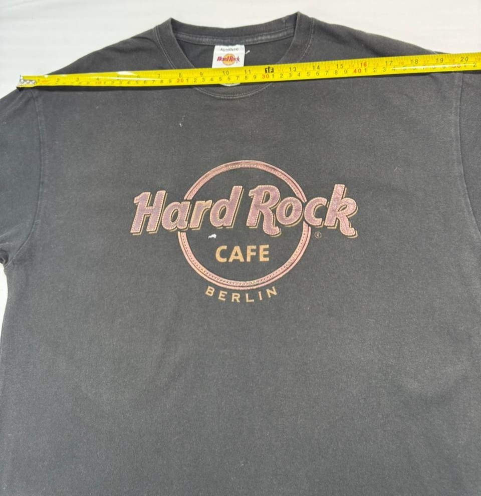 Black Cotton Blend Hard Rock Cafe Berlin T-Shirt - Size M