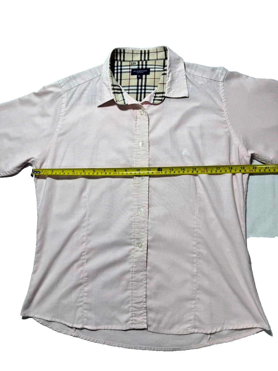 Burberry London Nova Check Collar And Cuffs Shirt - Size XL