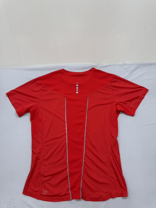 Puma Men's Red T-Shirt – Size L, Short Sleeve