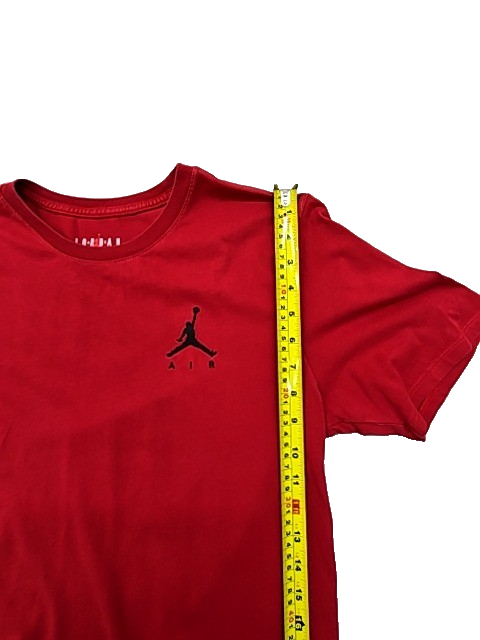 Jordan Red M Men's Short Sleeve T-Shirt Jumpman Cotton