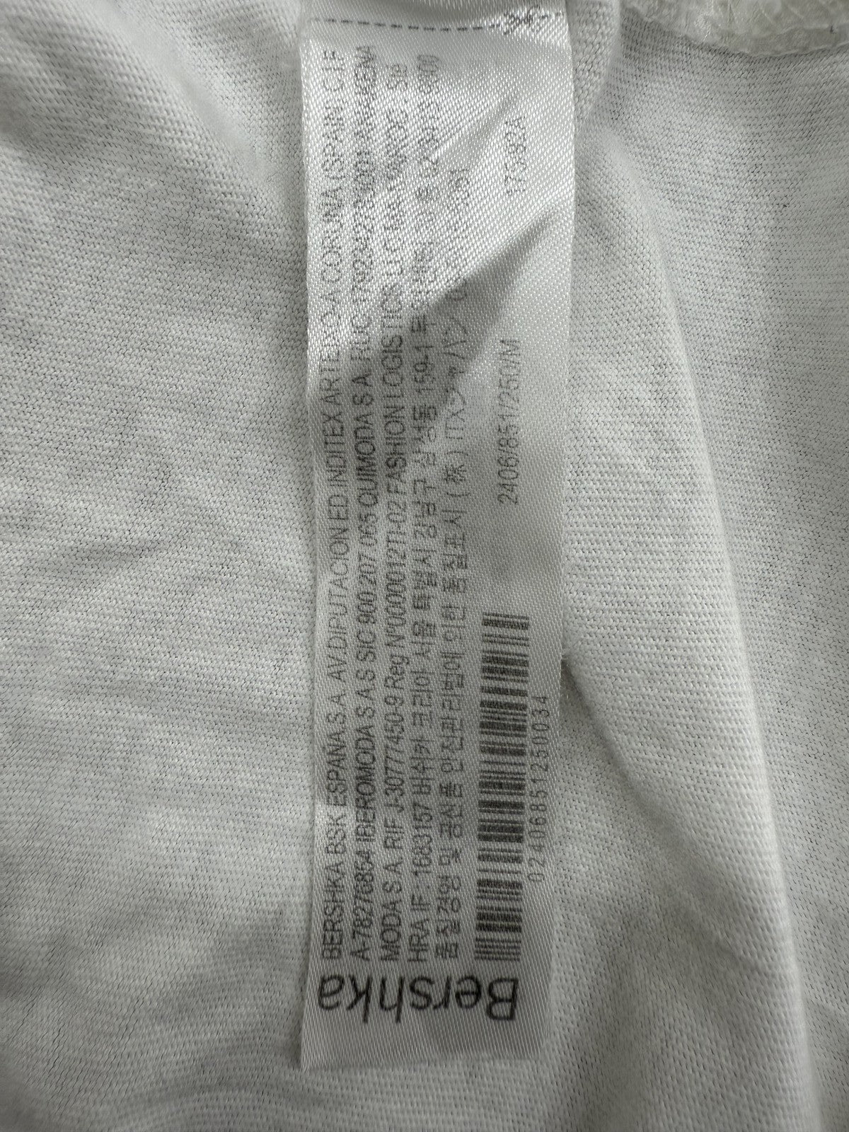 Bershka Tupac 2Pac White Cotton T-Shirt Men's M Short Sleeve