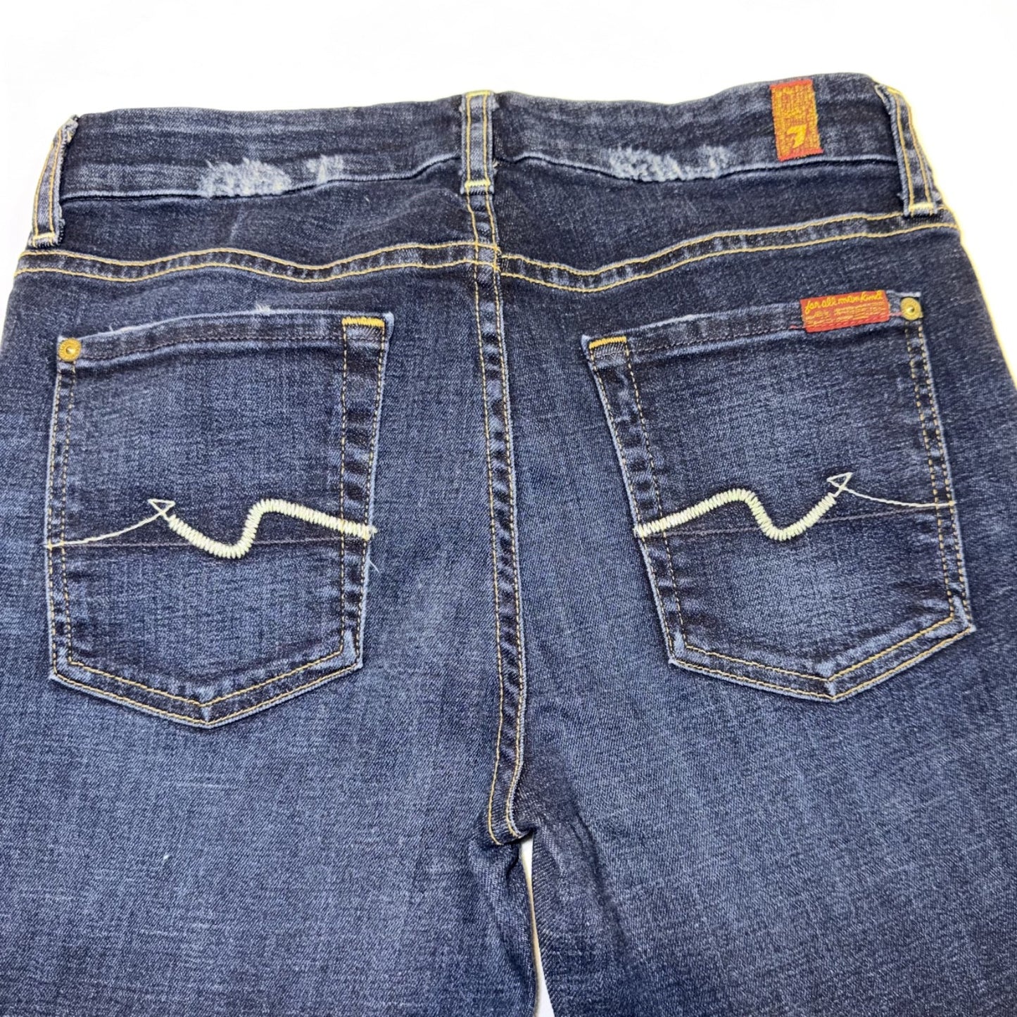 7 For All Mankind Kimmie Bootcut Jeans Women Dark Blue Size 29