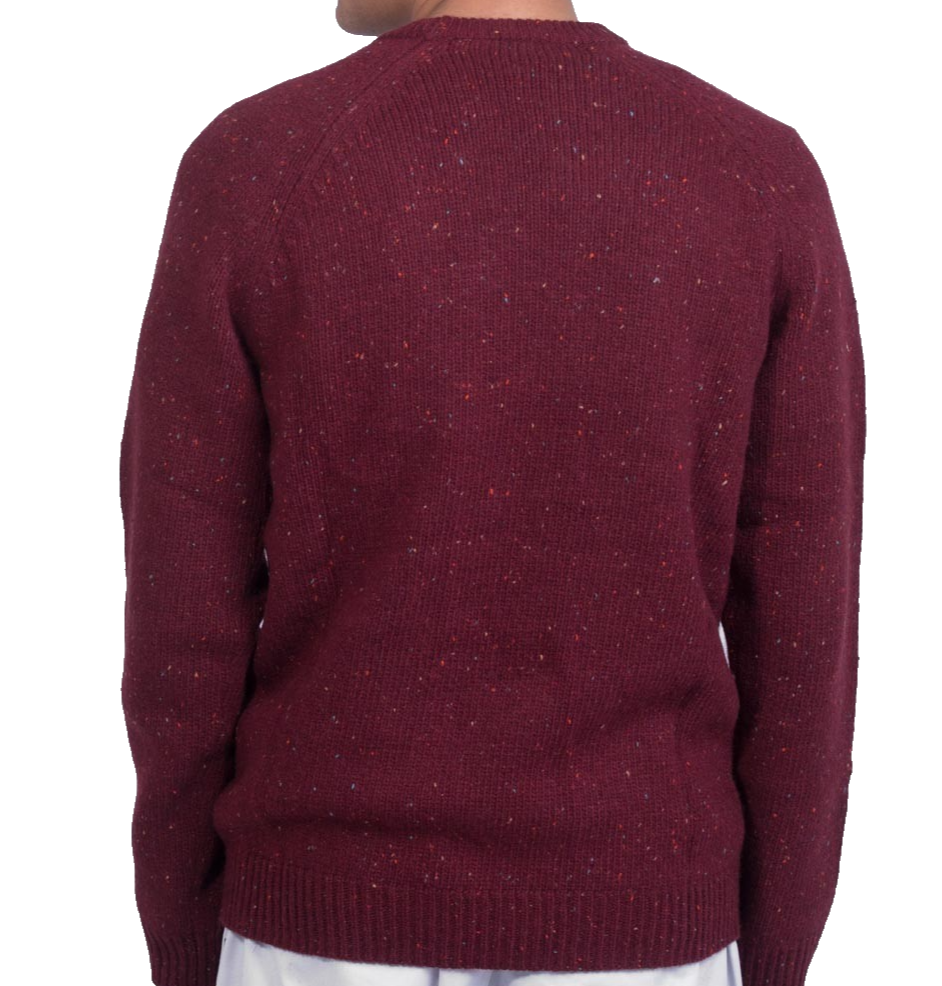 Carhartt Wip Men's Purple Wool Blend Knit Sweater Crewneck Size XL