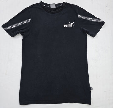 Puma Men's Black Crew Neck Short Sleeve Tee XS Regular Fit