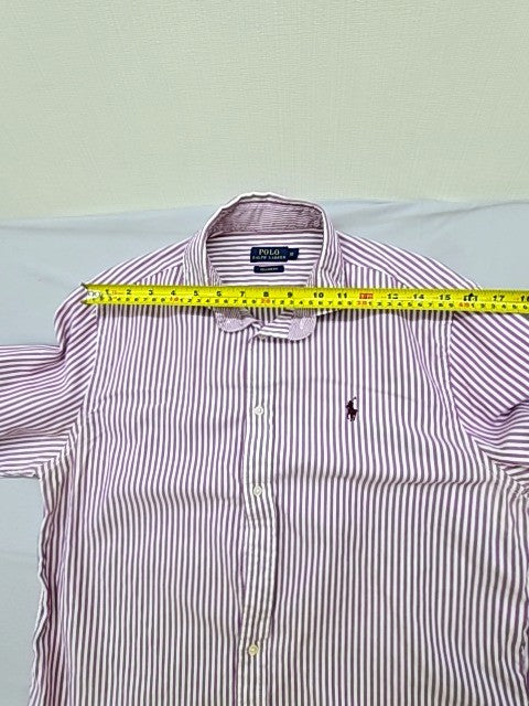 Polo Ralph Lauren Men's Purple Striped Button Down Shirt Size 12