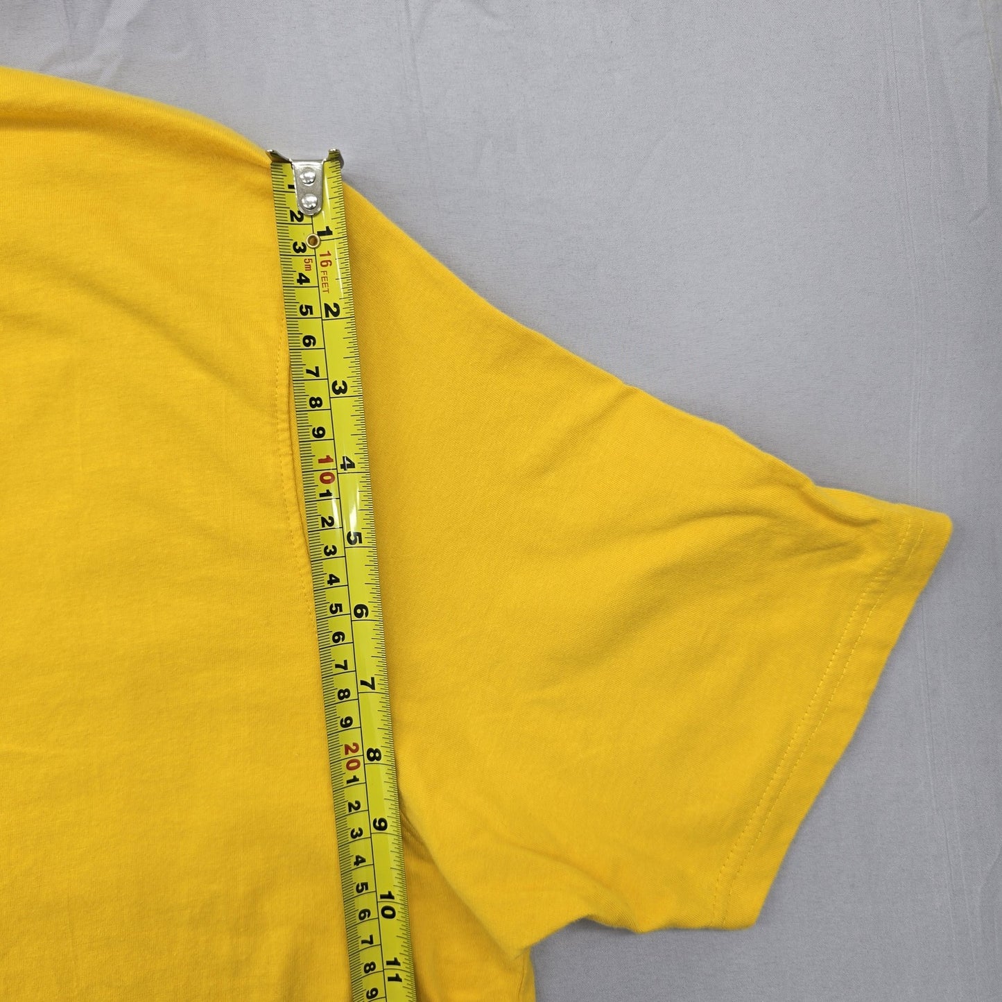 Fila Men's Yellow Athletic Fit Short Sleeve Logo T-Shirt XL