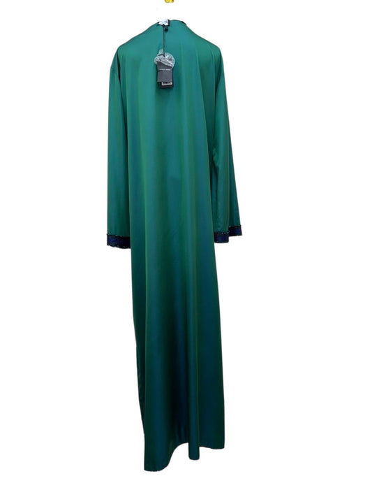 Giorgio Armani Women Green Silk Maxi Dress Size 44