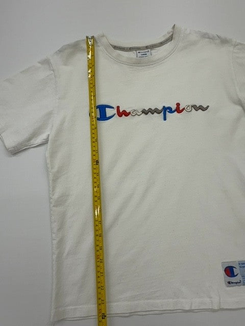 Champion Boys White T-Shirt size L product image 5