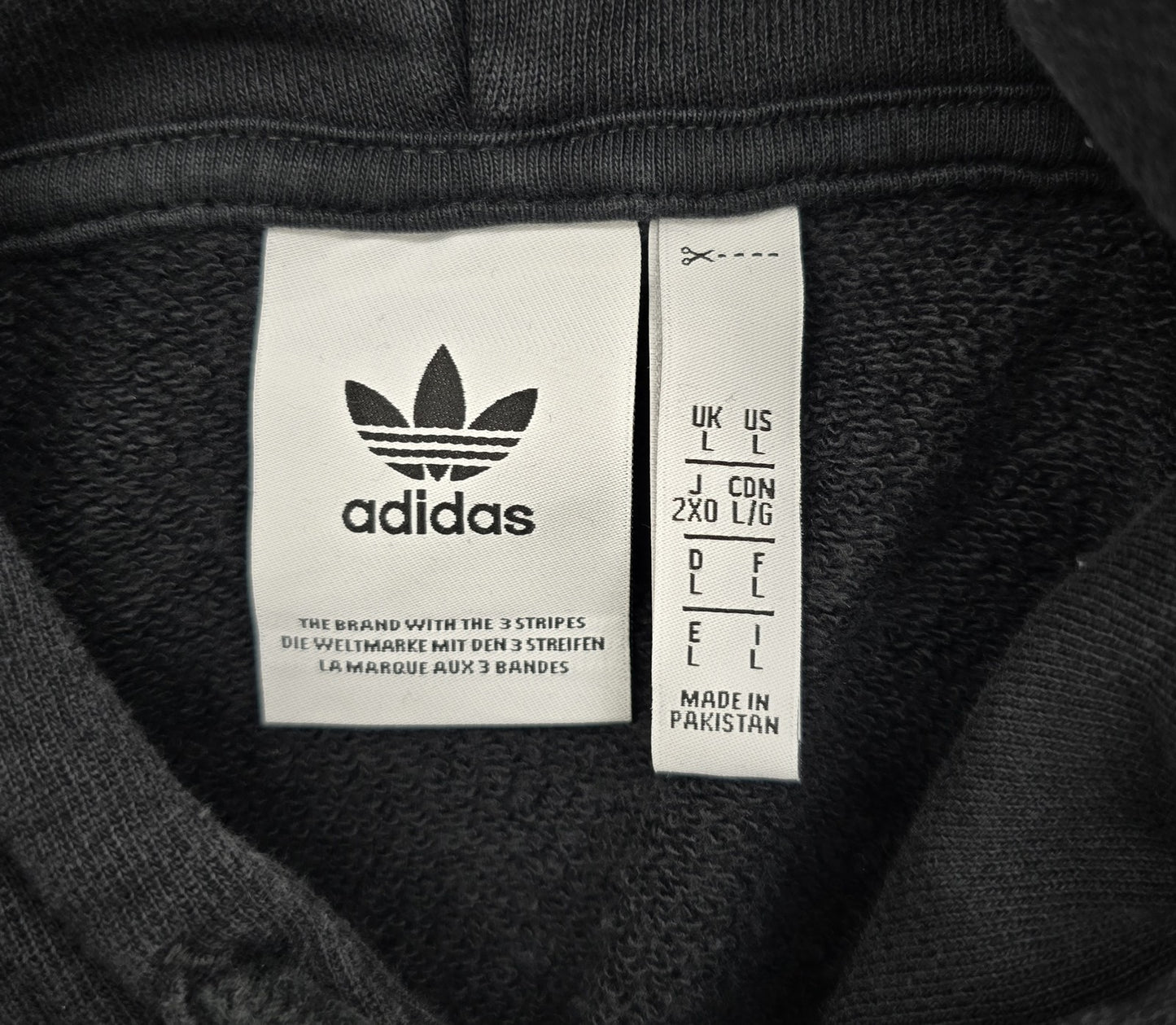 Adidas Men's Black Pullover Hoodie Size L