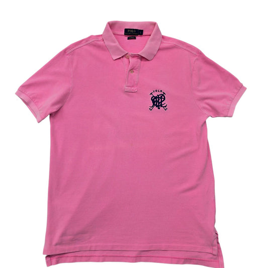 Polo Ralph Lauren Men's Pink Polo Shirt – Size L