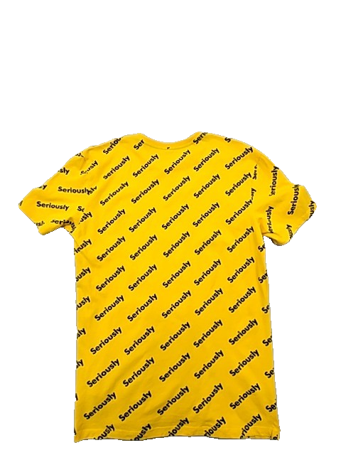 Disney Mickey Mouse Yellow M Short Sleeve 100% Cotton Tee
