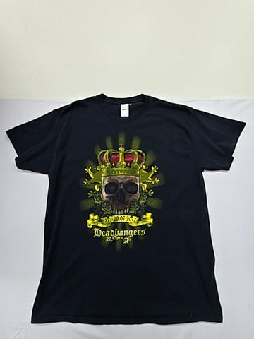Gildan Men's Black Festival T-Shirt L Heavy Cotton Short Sleeve