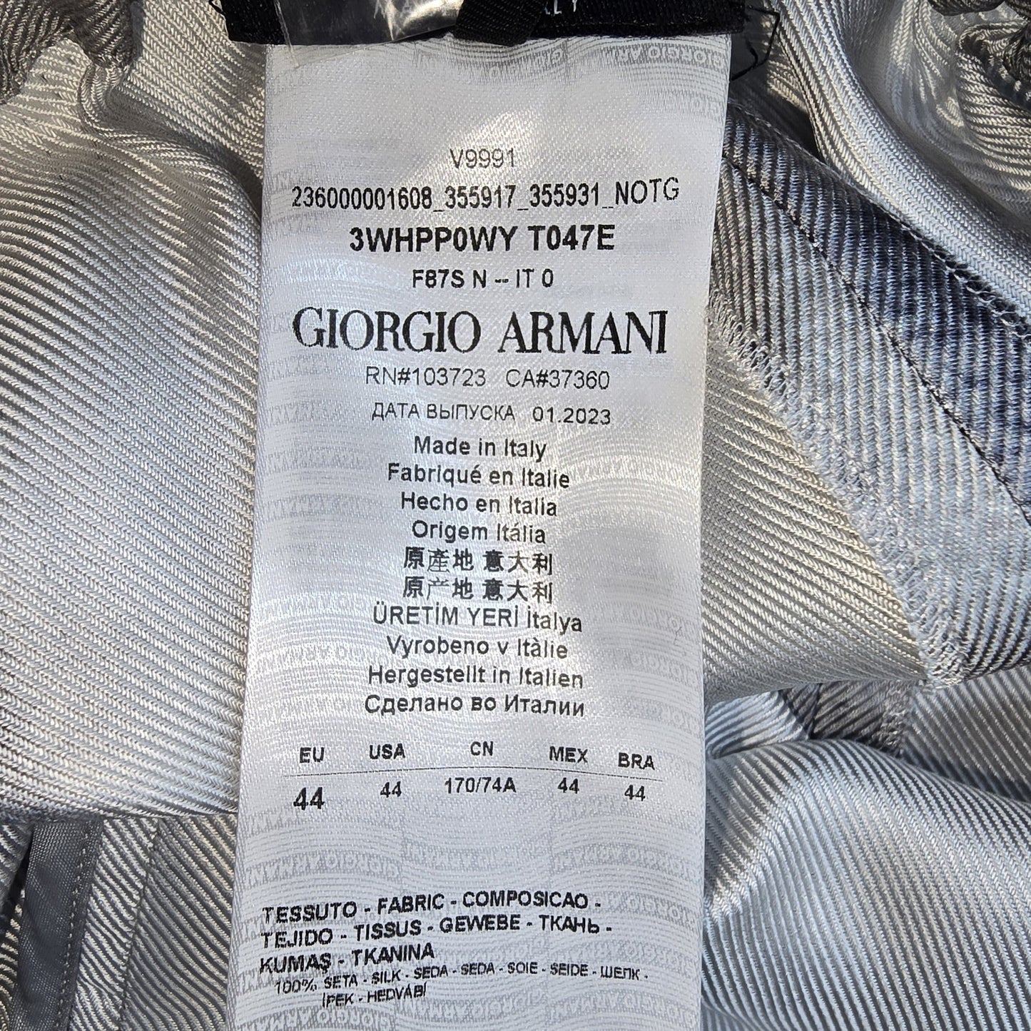 Giorgio Armani Men Gray Pants product image 4