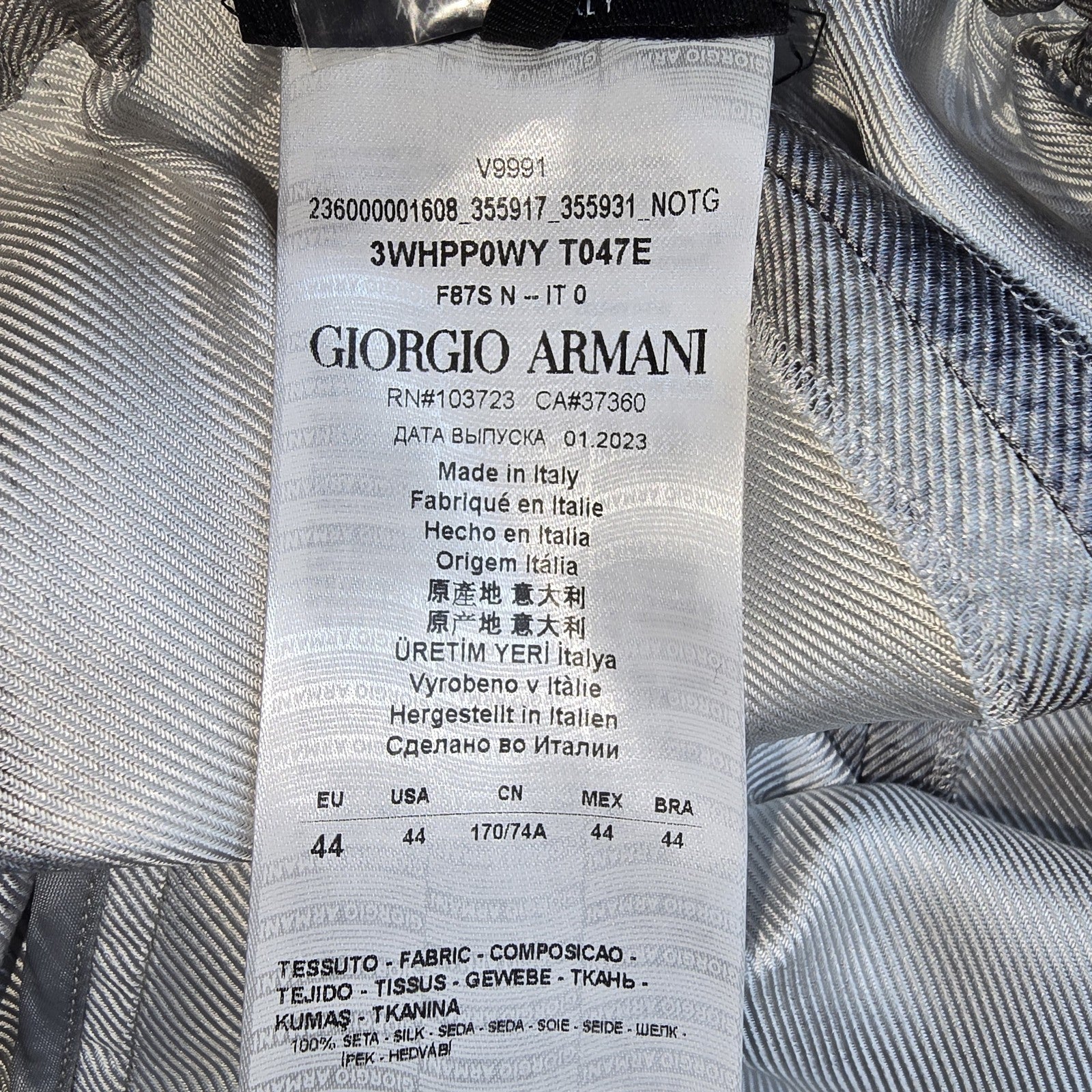Giorgio Armani Men Gray Pants product image 4