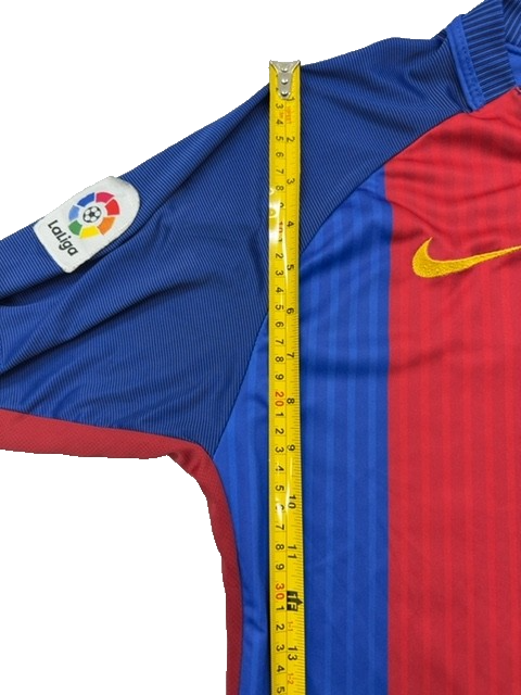 Nike Men's Blue Red Soccer Jersey Dri-FIT Size M Short Sleeve