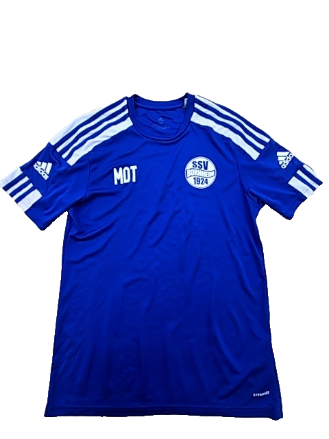 Adidas Men's Blue Jersey M Short Sleeve Primegreen Polyester
