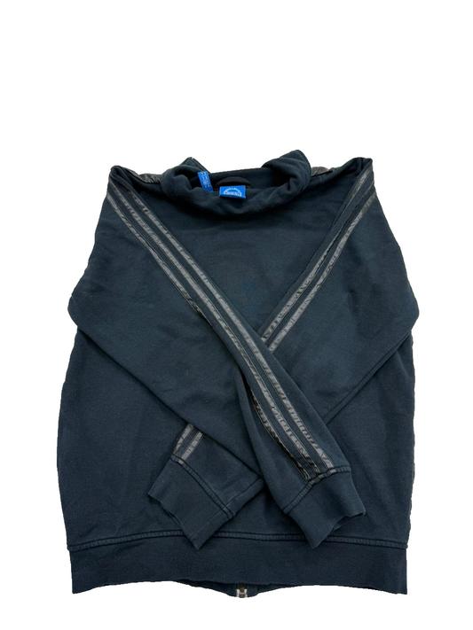 Adidas Men's Black Jacket – Size M, Full Zip, Long Sleeve