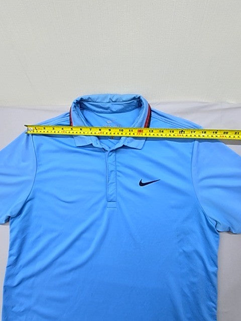 Nike Men's Blue Dri-FIT Polo Shirt Size L