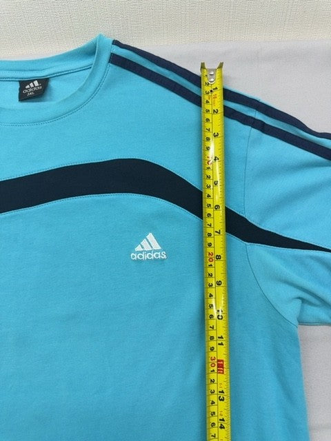 Adidas Adicolor Classics Turquoise Stripe 3XL Men's Cotton T-Shirt 3 Stripes