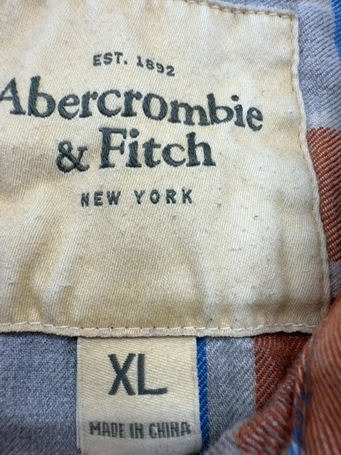 Abercrombie & Fitch Men Orange Shirt size XL product image 5